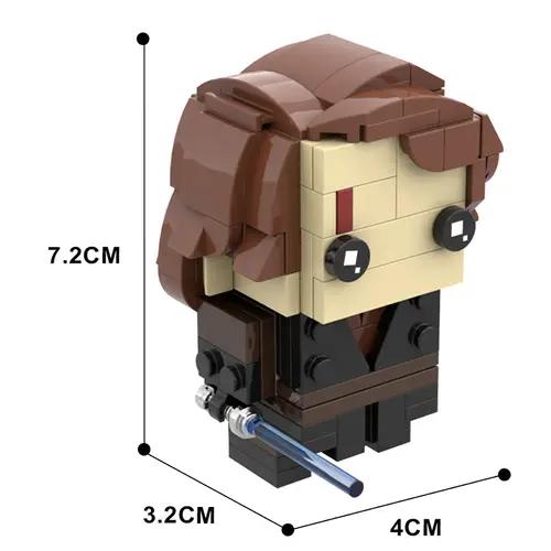 MOC-74200 Young Skywalker - Brick Pop! Headz Toy
