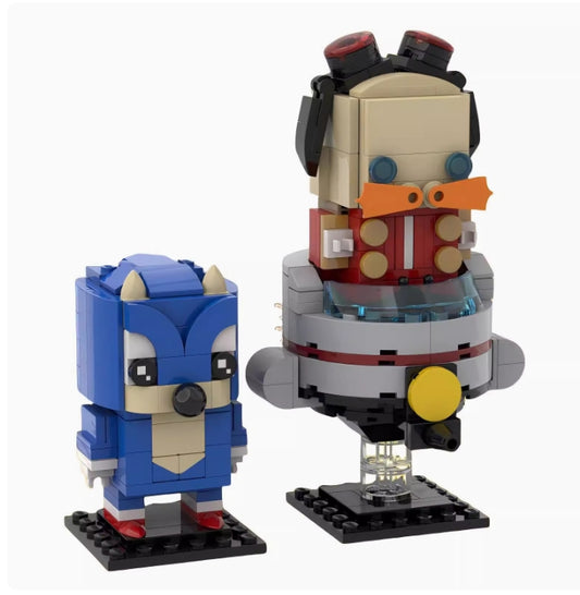 MOC 35521 Sonic the Hedgehog and Dr 'Eggman' Robotnik Brickheadz