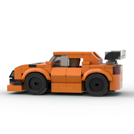 MOC Lego City - Toyota Supra 1994 fast and furious printed