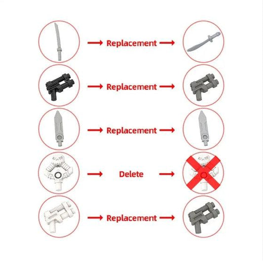 MOC-160653 Dante & Vergil Brickheadz LEGO MOC - Devil May Cry