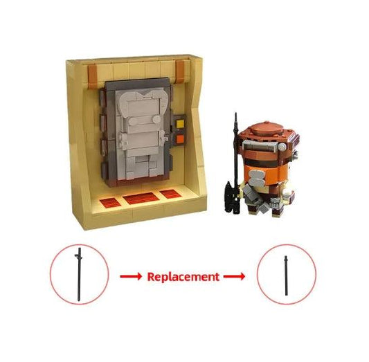 MOC-158391 RB Jabba's Prize: Solo in Carbonite & Boushh Brickheadz