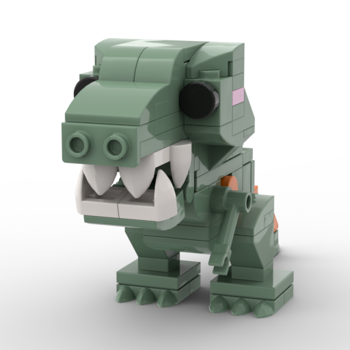Jurassic BrickHeadz Size Collection - MOC Cube Animal Bricks