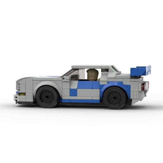 MOC Lego City - Nissan GTR 34 fast and furious printed