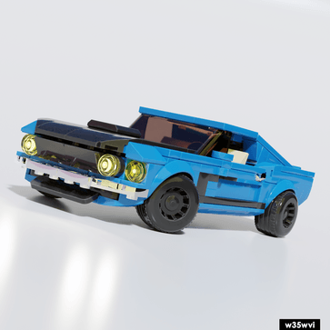 MOC-96038 `69 Ford Mustang Boss 302– MOC Brick Store