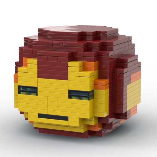 Pixel Iron man Helmet MOC