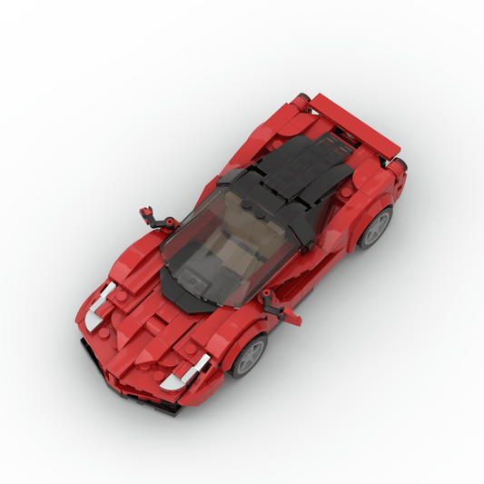 MOC Ferrari Daytona SP3 Lego Speed Champions Size Moc 93967