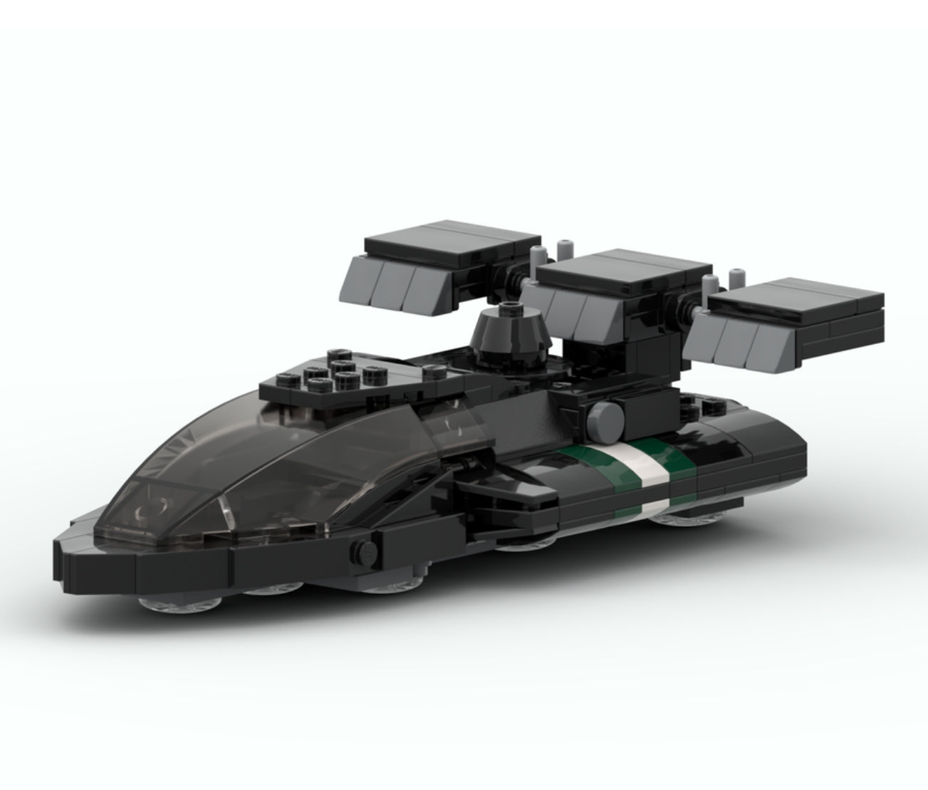 MOC-55537 Star Battle Movie Moc V-35 Landspeeder Space