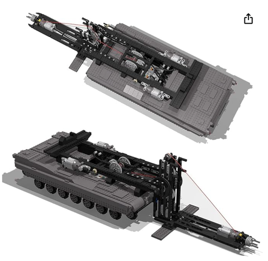 MOC 29526 Ultimate Abrams with Bridge Layer AVLB with Motor and Tank