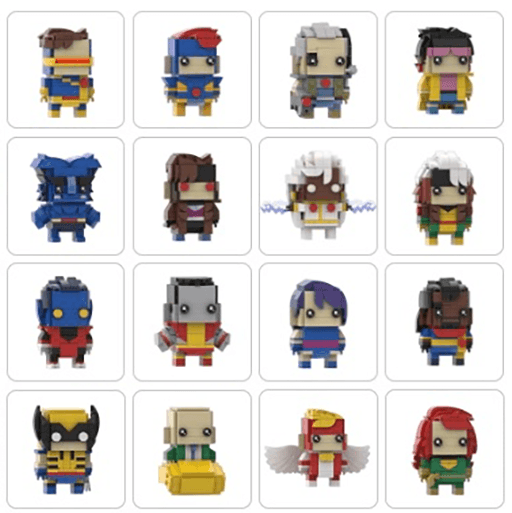 MOC Custom Marvel X-Men BrickHeadz