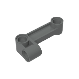 GDS-1003 - Technic Pin Connector Perpendicular 2 x 4 Bent - Beam with 90 Hole Degrees 4.8