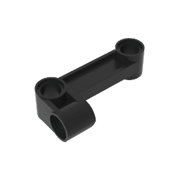 GDS-1003 - Technic Pin Connector Perpendicular 2 x 4 Bent - Beam with 90 Hole Degrees 4.8