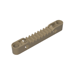 GDS-1007 - Technic Gear Rack 1 x 7 with Axle and Pin Holes