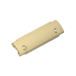 GDS-1010 - Technic Panel Curved 11 x 3 with 2 Pin Holes through Panel Surface