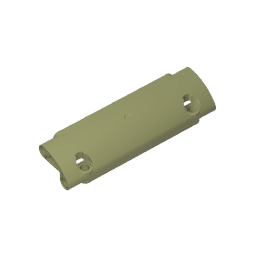 GDS-1010 - Technic Panel Curved 11 x 3 with 2 Pin Holes through Panel Surface