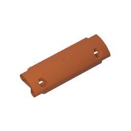 GDS-1010 - Technic Panel Curved 11 x 3 with 2 Pin Holes through Panel Surface