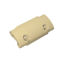 GDS-1011 - Technic Panel Curved 7 x 3 with 2 Pin Holes through Panel Surface