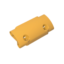 GDS-1011 - Technic Panel Curved 7 x 3 with 2 Pin Holes through Panel Surface