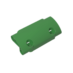 GDS-1011 - Technic Panel Curved 7 x 3 with 2 Pin Holes through Panel Surface