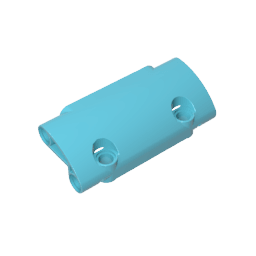 GDS-1011 - Technic Panel Curved 7 x 3 with 2 Pin Holes through Panel Surface