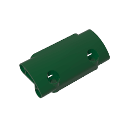 GDS-1011 - Technic Panel Curved 7 x 3 with 2 Pin Holes through Panel Surface