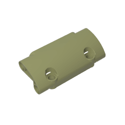 GDS-1011 - Technic Panel Curved 7 x 3 with 2 Pin Holes through Panel Surface