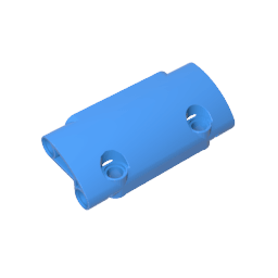 GDS-1011 - Technic Panel Curved 7 x 3 with 2 Pin Holes through Panel Surface