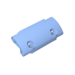 GDS-1011 - Technic Panel Curved 7 x 3 with 2 Pin Holes through Panel Surface