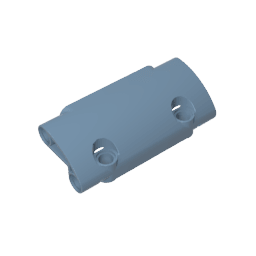 GDS-1011 - Technic Panel Curved 7 x 3 with 2 Pin Holes through Panel Surface