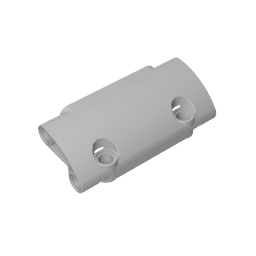 GDS-1011 - Technic Panel Curved 7 x 3 with 2 Pin Holes through Panel Surface