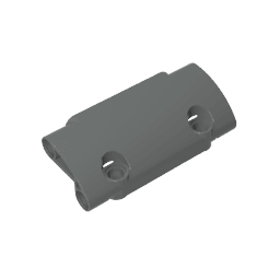 GDS-1011 - Technic Panel Curved 7 x 3 with 2 Pin Holes through Panel Surface