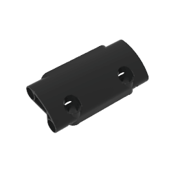 GDS-1011 - Technic Panel Curved 7 x 3 with 2 Pin Holes through Panel Surface