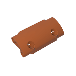 GDS-1011 - Technic Panel Curved 7 x 3 with 2 Pin Holes through Panel Surface