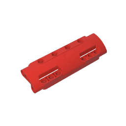 GDS-1012 - Technic Panel Curved 11 x 3 with 10 Pin Holes through Panel Surface