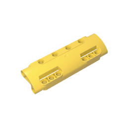 GDS-1012 - Technic Panel Curved 11 x 3 with 10 Pin Holes through Panel Surface