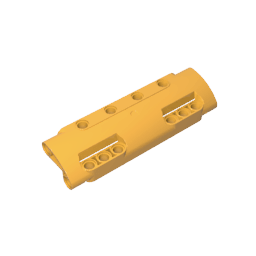 GDS-1012 - Technic Panel Curved 11 x 3 with 10 Pin Holes through Panel Surface