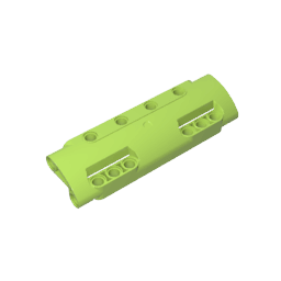 GDS-1012 - Technic Panel Curved 11 x 3 with 10 Pin Holes through Panel Surface