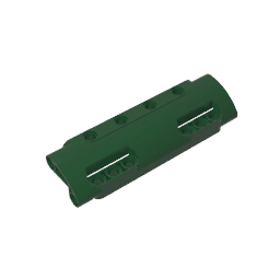 GDS-1012 - Technic Panel Curved 11 x 3 with 10 Pin Holes through Panel Surface