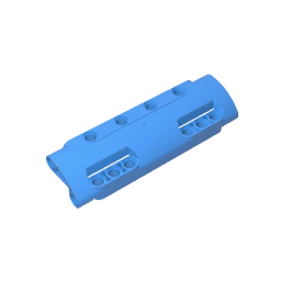 GDS-1012 - Technic Panel Curved 11 x 3 with 10 Pin Holes through Panel Surface