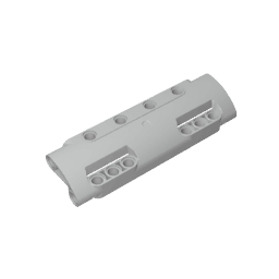 GDS-1012 - Technic Panel Curved 11 x 3 with 10 Pin Holes through Panel Surface