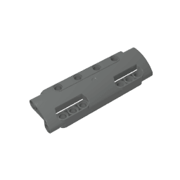 GDS-1012 - Technic Panel Curved 11 x 3 with 10 Pin Holes through Panel Surface