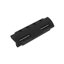 GDS-1012 - Technic Panel Curved 11 x 3 with 10 Pin Holes through Panel Surface