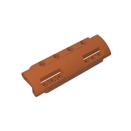 GDS-1012 - Technic Panel Curved 11 x 3 with 10 Pin Holes through Panel Surface