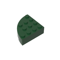 GDS-1014 - Brick Round Corner 4 x 4 Full Brick