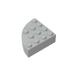 GDS-1014 - Brick Round Corner 4 x 4 Full Brick