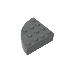 GDS-1014 - Brick Round Corner 4 x 4 Full Brick