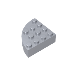 GDS-1014 - Brick Round Corner 4 x 4 Full Brick