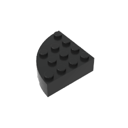 GDS-1014 - Brick Round Corner 4 x 4 Full Brick