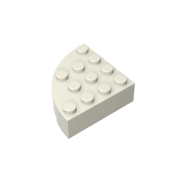 GDS-1014 - Brick Round Corner 4 x 4 Full Brick