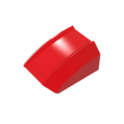 GDS-1015 - Slope Curved 2 x 2 with Lip, No Studs