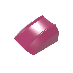 GDS-1015 - Slope Curved 2 x 2 with Lip, No Studs